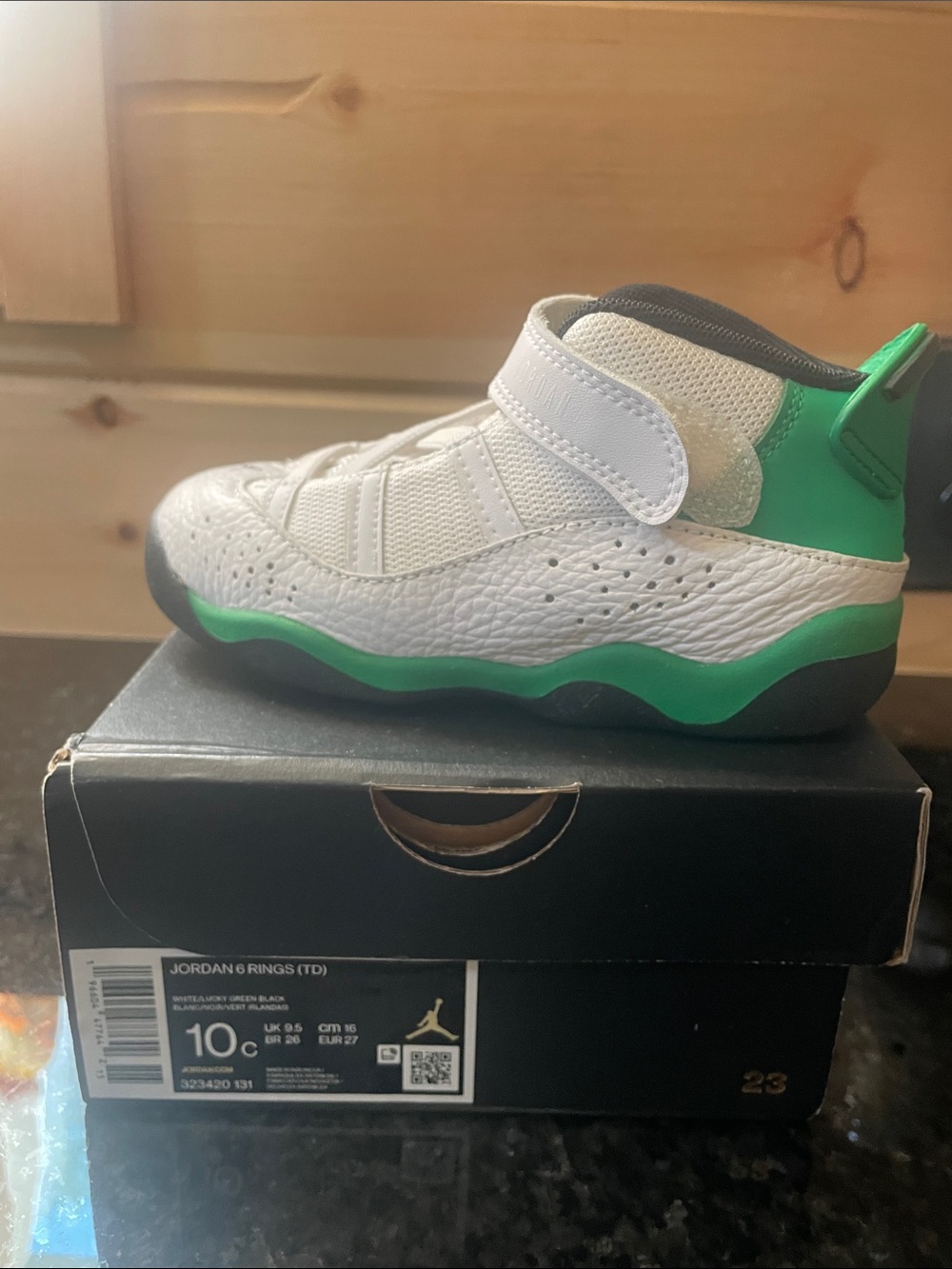 Jordan Kids Sneakers - White & Green